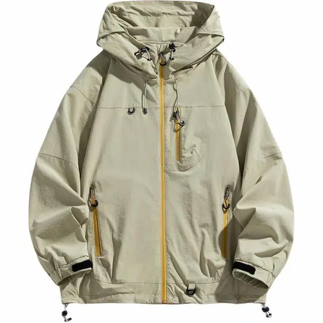 雅鹿  百搭   舒适    透气  防水防风 冲锋衣  男款