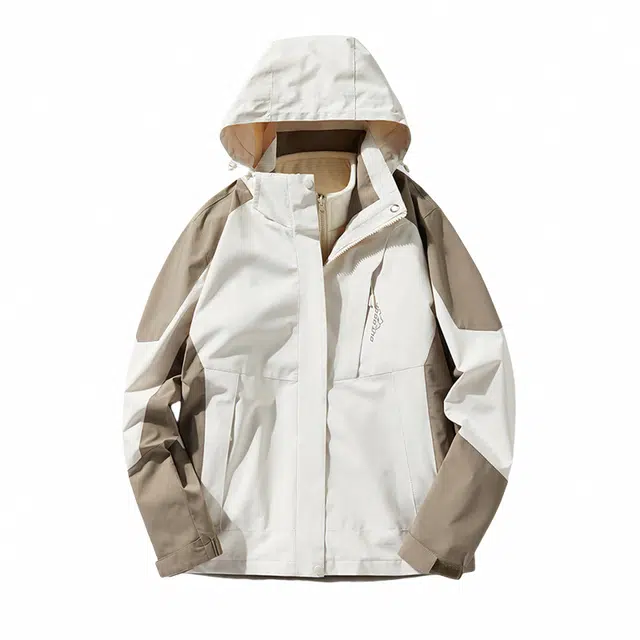 雅鹿  冲锋衣外套三合一春秋季防风防水情侣  防水防风冲锋衣 男女同款