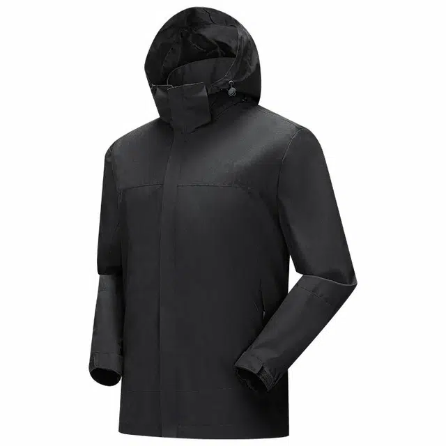 鸭鸭 户外运动系列 休闲防风耐磨夹克衣服情侣款登山服外套 男女同款