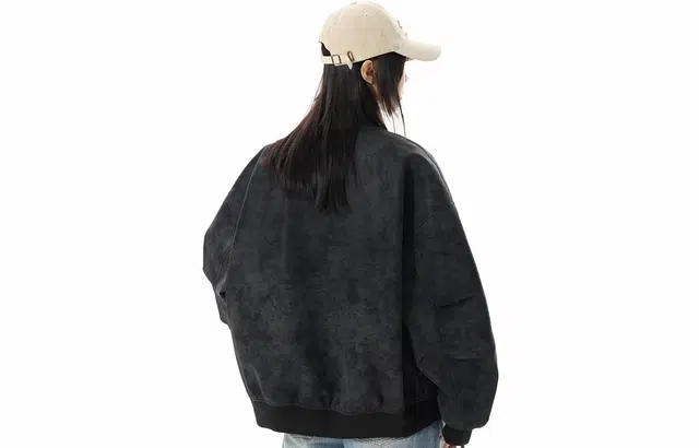 徐太浪 美式复古双开拉链外套百搭潮流休闲宽松棒球领水洗皮衣飞行员教练夹克 男女同款