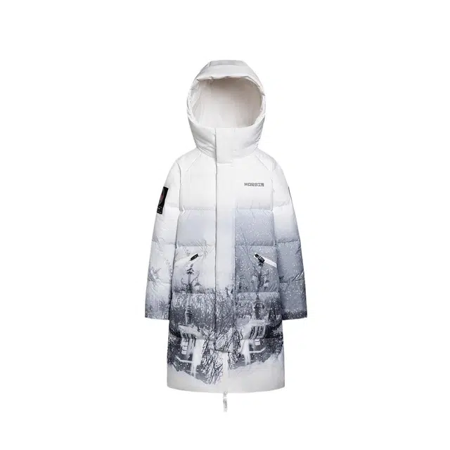 波司登羽绒服 简约舒适休闲百搭保暖长款鸭绒 尔滨雪夜 中小童