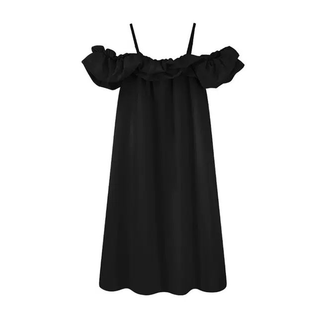 橡柠派 时尚纯色吊带舒适甜美家居服可外穿睡裙 女款