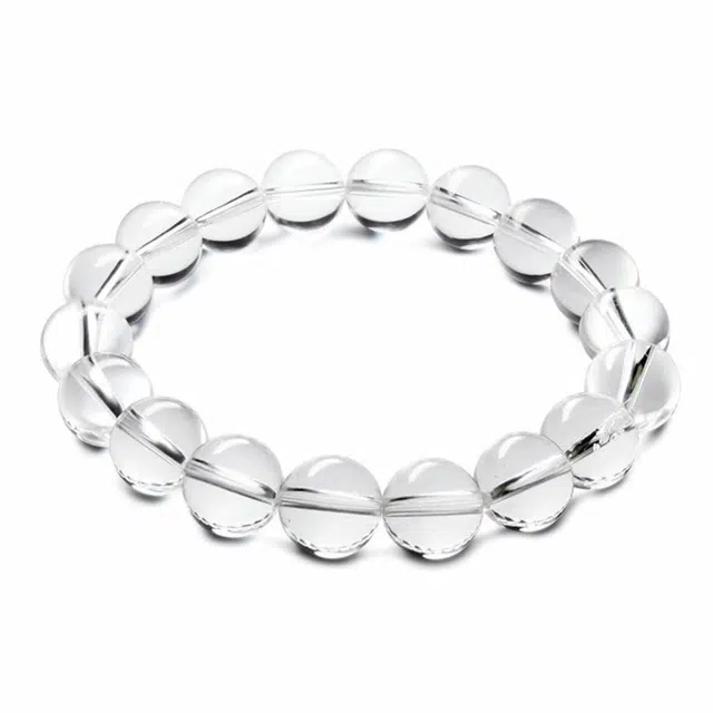 【净化负能量】 金逸晟 水逆退散好运疗愈通透 白水晶 手串 男女同款情侣款