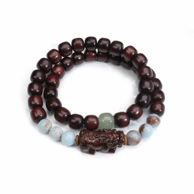 周帝王 招财貔貅 血檀 手串 男女同款情侣款