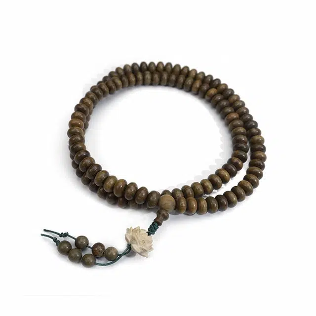 周帝王 好运莲莲 绿檀 手串 男女同款情侣款