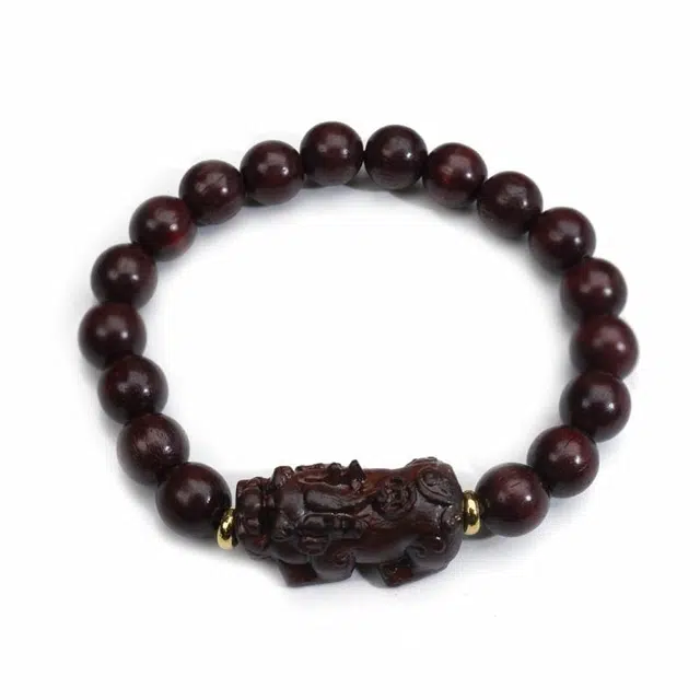周帝王 招财纳福貔貅 血檀 木作手串 男女同款情侣款