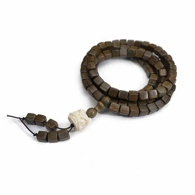 周帝王 醒狮 绿檀 手串 男女同款情侣款