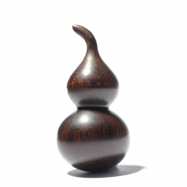 三檀小舍 国风国潮新中式 葫芦福禄平安喜乐福运连连财源广进 好运小众文玩盘玩 紫檀属 手把件 男女同款情侣款