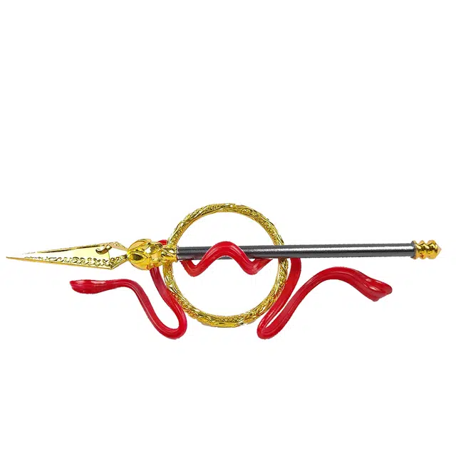 天子剑 哪吒三件套乾坤圈火尖枪混天绫金属镀金工艺 成品模型