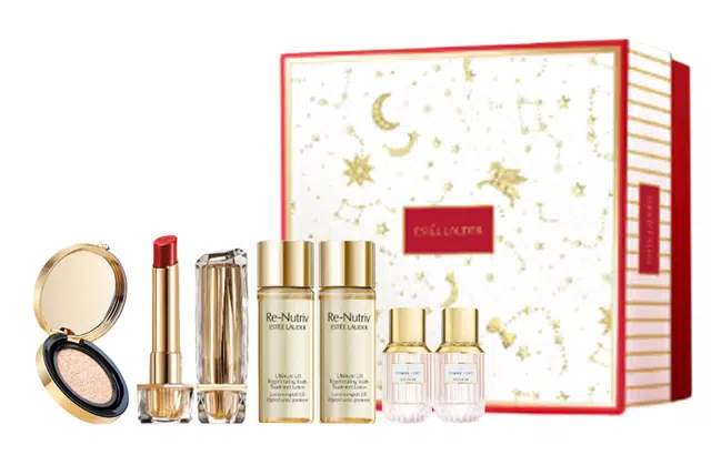 雅诗兰黛 白金口红气垫彩妆套装 气色遮瑕 六件套