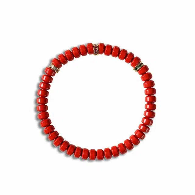 京华录 \"朱\"事顺意转运时来运八方来财转药片珠手饰 转运礼盒装#好运 本命年转运珠 再造辰砂朱砂 手串 男女同款情侣款