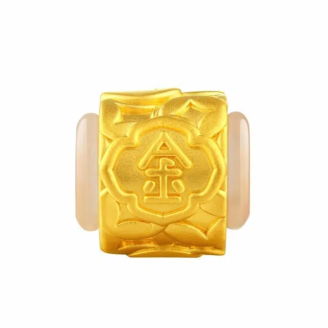 【集福记】 六桂福珠宝 五行之力 金木水木土  招财转运 八方来财 时来运转 足金 一口价 黄金串珠 男女同款情侣款