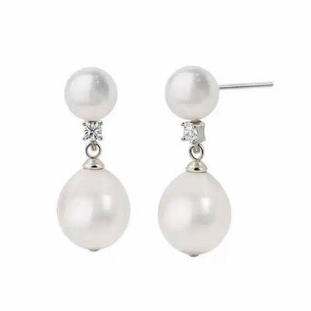 贝诗珠宝 优雅垂坠精致小众高级感法式时尚 珍珠 耳环 女款