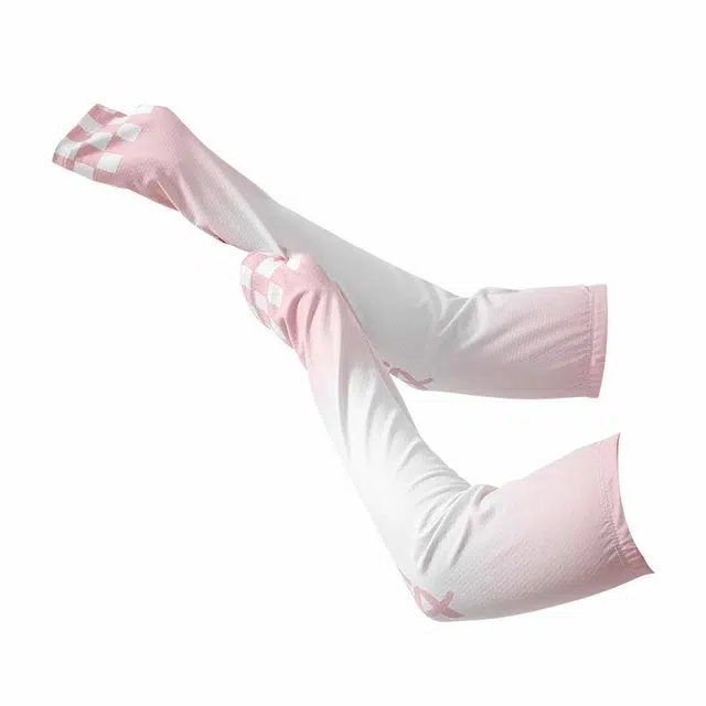 南极人 冰袖女防紫外线渐变色冰丝袖套宽松手臂套袖夏季开车骑行跑步运动透气遮手背手袖护臂冰凉 薄款 防晒袖 女款