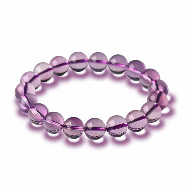 谧月珠宝 招财转运学业上岸 新中式国潮天然收藏级单圈紫晶时尚潮流轻奢精致高级感气质百搭手饰好运 紫水晶 手串 男女同款情侣款