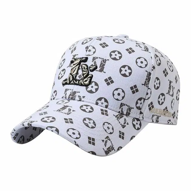 俞兆林 春夏季刺绣字母满印时尚潮流遮阳防晒百搭休闲 棉 鸭舌帽 男女同款情侣款