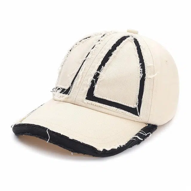 肯默 复古破损做旧 小众设计   四季百搭  修饰脸型 软顶可调节 棉 鸭舌帽 男女同款情侣款