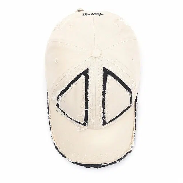 肯默 复古破损做旧 小众设计   四季百搭  修饰脸型 软顶可调节 棉 鸭舌帽 男女同款情侣款