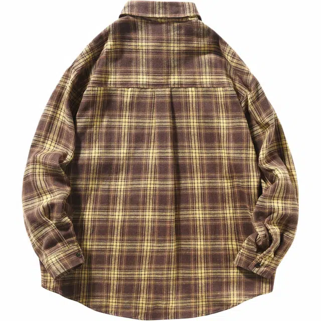 颂希尔 港风宽松百搭长袖衬衫 男女同款