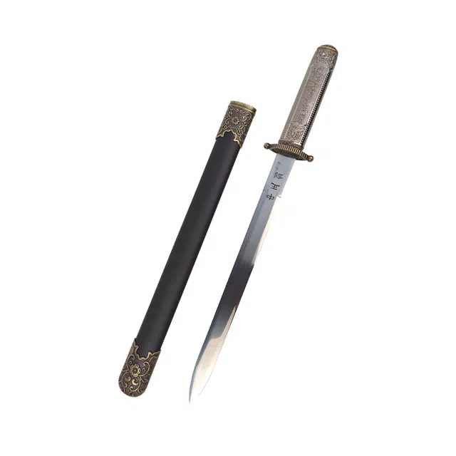天字号 小中正剑 龙泉金属短剑防身不锈钢刀剑 冷兵器收藏未开刃 成品模型