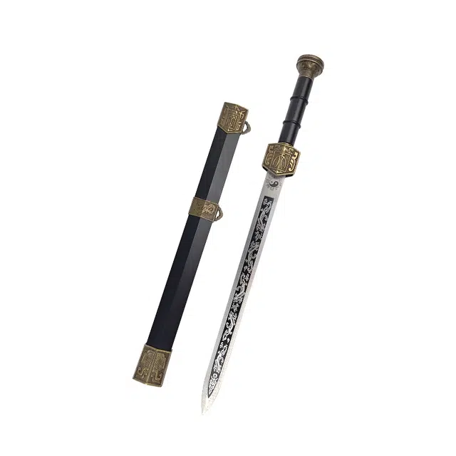 天字号 小秦剑 龙泉刀剑防身金属短剑 古代冷兵器 收藏 未开刃 成品模型