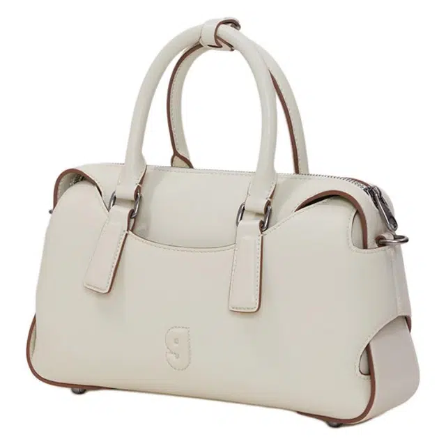 古良吉吉 棒球经典 牛皮拼合成革 波士顿包单肩斜挎手提包 男女同款情侣款 多色