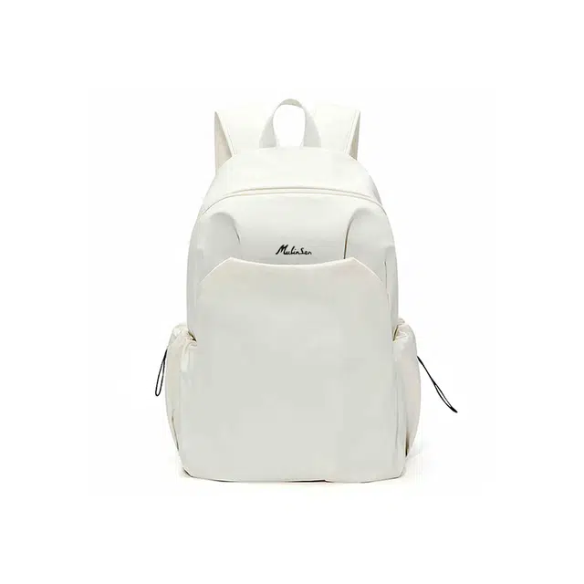 木林森 简约日系纯色休闲百搭大容量初高中大学生通勤时尚潮流多功能旅行书包 涤纶（聚酯纤维） 双肩包 男女同款情侣款 多色