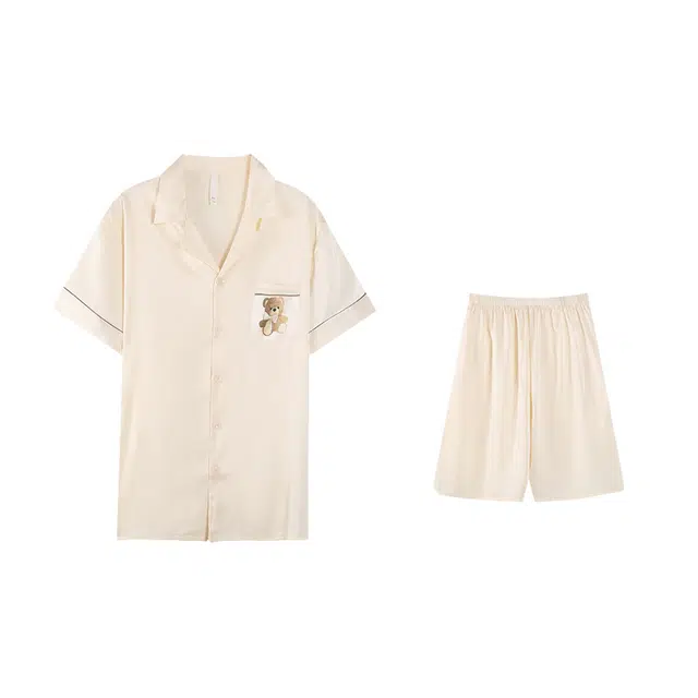 好福份 卡通休闲舒适短袖家居服睡衣套装 男款 图片色