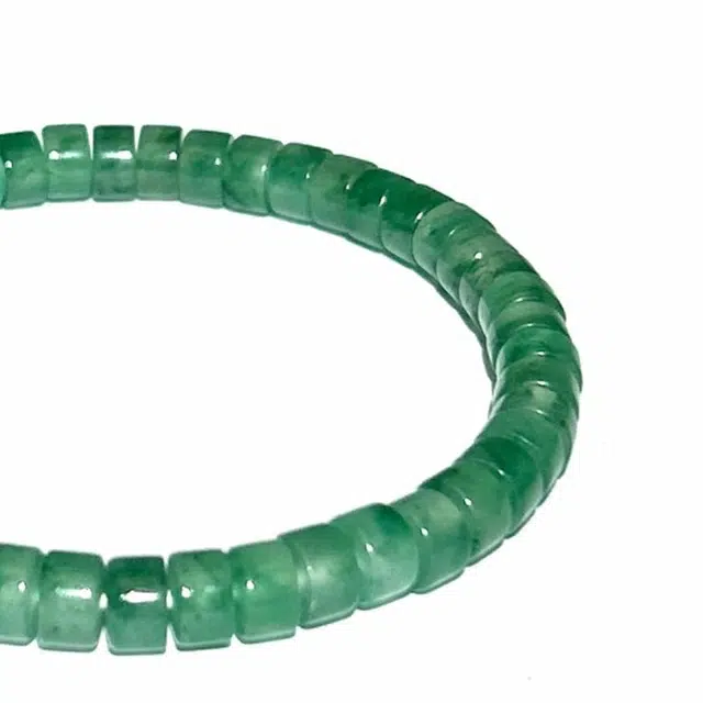 兰慕茵诺 冰透药片直切归圆单圈 小众潮流时尚复古轻奢手饰 #好运 非洲翠 手串 男女同款情侣款