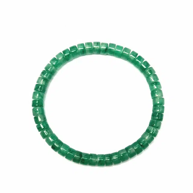 兰慕茵诺 冰透药片直切归圆单圈 小众潮流时尚复古轻奢手饰 #好运 非洲翠 手串 男女同款情侣款