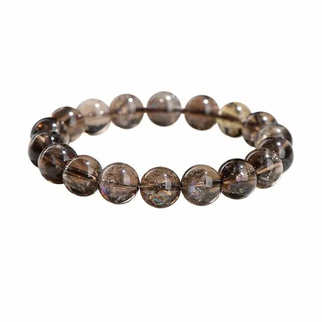 尚仟伊 【招财】 新中式茶韵招财纳福 平安顺遂水逆退散简约百搭好运 水晶 玉石手串 女款