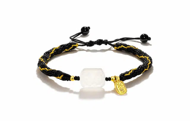 吉珂  原创设计同心系列事事如意手链情侣款男女一对  白玛瑙编织金刚绳闺蜜手链礼物  情侣互送礼物  精美礼盒