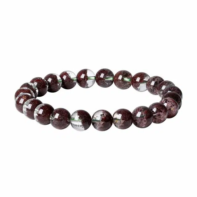 周大生 【时之沙漏 聚宝盆】活力满满转运红幽灵 国风新中式 小众高级守护#好运天然 红水晶 手串 男女同款情侣款