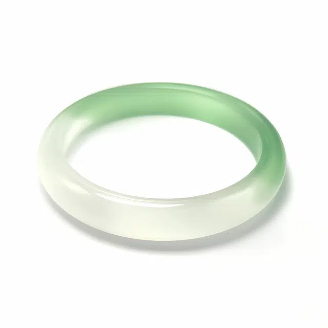 兰慕茵诺 新中式国潮国风 清冷感必备 渐变绿显白百搭 温婉气质 #好运 琉璃 手镯 女款