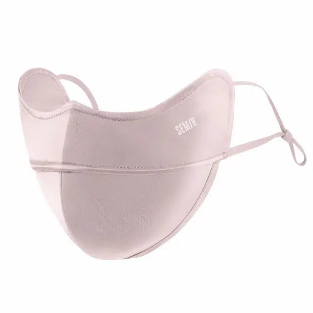 森马 高端纯色 简约高级 桑蚕丝 防晒口罩 面罩 男女同款情侣款