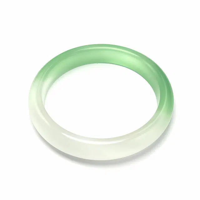 兰慕茵诺 新中式国潮国风 清冷感必备 渐变绿显白百搭 温婉气质 #好运 琉璃 手镯 女款