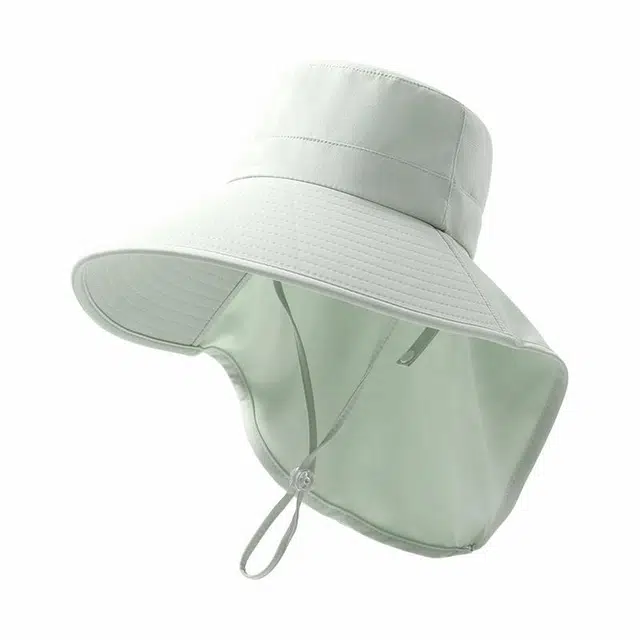【头面颈一体】 南极人 大帽檐遮阳帽子春夏季防紫外线遮脸护颈披肩渔夫帽户外出游骑行登山徒步速干透气太阳帽 轻薄款 防晒帽 女款