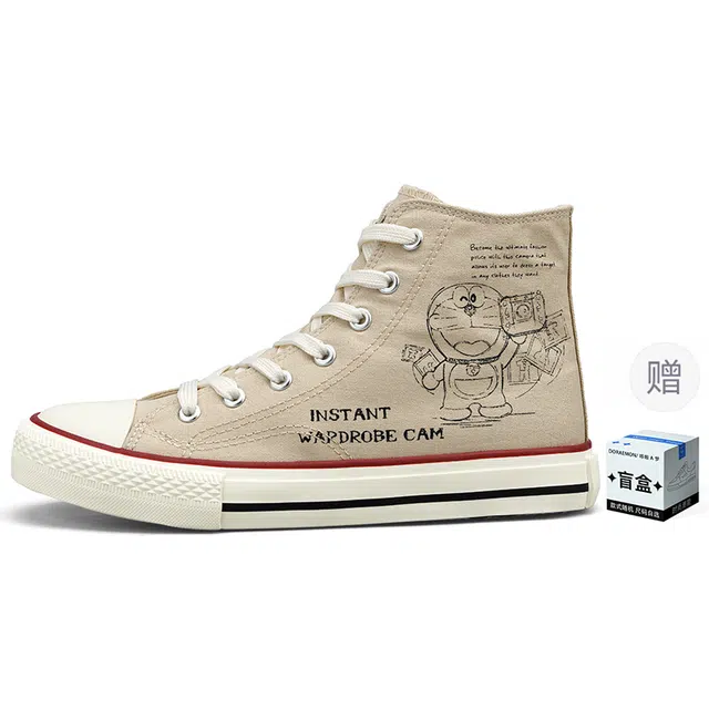 Doraemon High Top Canvas Sneakers
