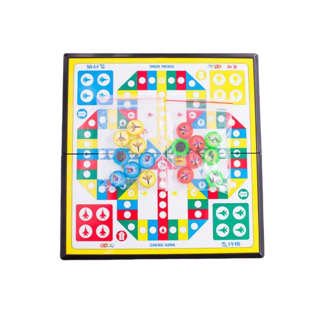 乐智由我 飞行棋游戏棋 磁性棋盘 可折叠 桌游