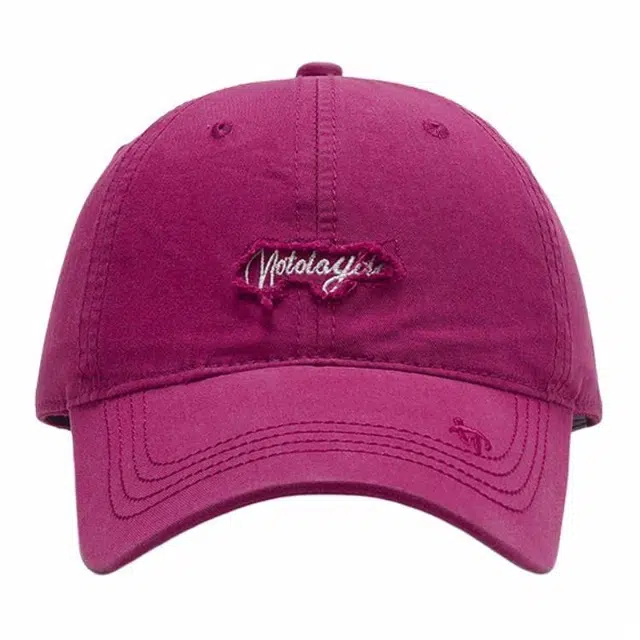 优莲茵 韩版纯色春季软顶薄款字母贴布绣水洗 户外逛街旅游时尚百搭遮阳防晒帽 棉 鸭舌帽 男女同款情侣款