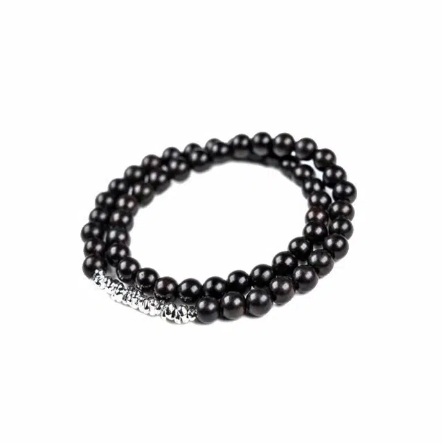 余笙情 碎银几两 财源广进新中式文艺复古风文玩佛珠上岸纳福转运八方来财#好运 黑檀 手串 男女同款情侣款