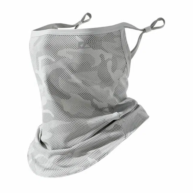 南极人 冰丝口罩全脸防紫外线遮阳脸罩挂耳式遮脖子骑车开车登山钓鱼运动透气 全方位 防晒面罩 男款