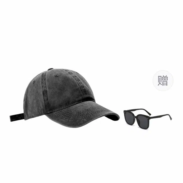 木林森 显脸小水洗做旧美式复古宽帽檐大头围牛仔夏季 棉 鸭舌帽 男女同款情侣款