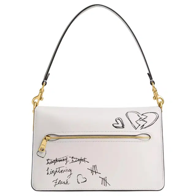 COACH Chain Tabby 26 White