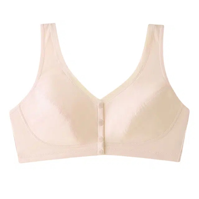 俏佳人 前扣舒适透气中老年人大码内衣无钢圈背心式妈妈文胸 女款