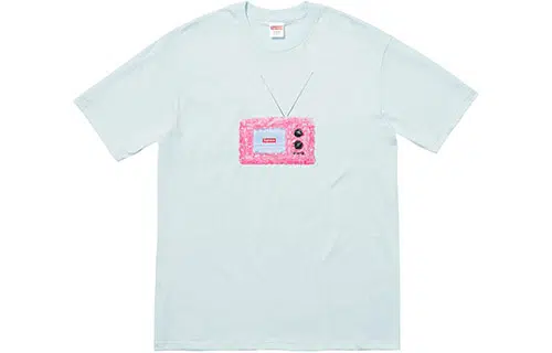 Supreme SS18 TV Tee Pale Blue T