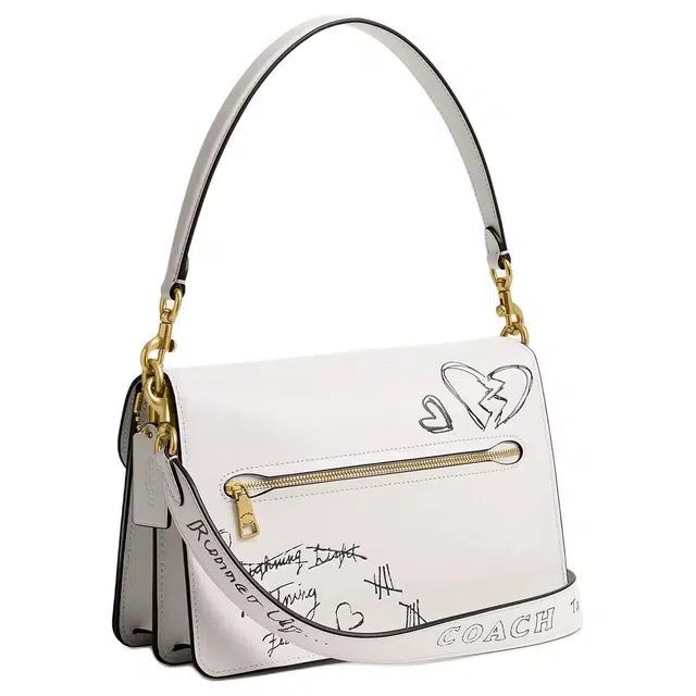 COACH Chain Tabby 26 White