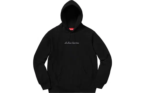 Supreme SS19 Le Luxe Hooded Sweatshirt Black