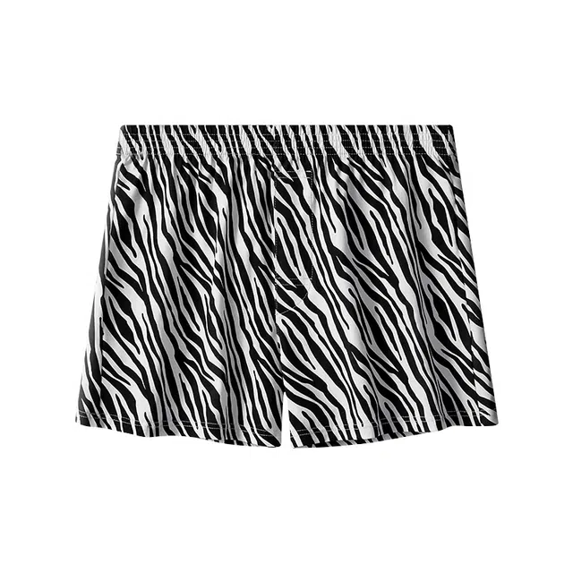 对你的私语 潮流豹纹宽松居家内裤 男款 组合装 含礼盒