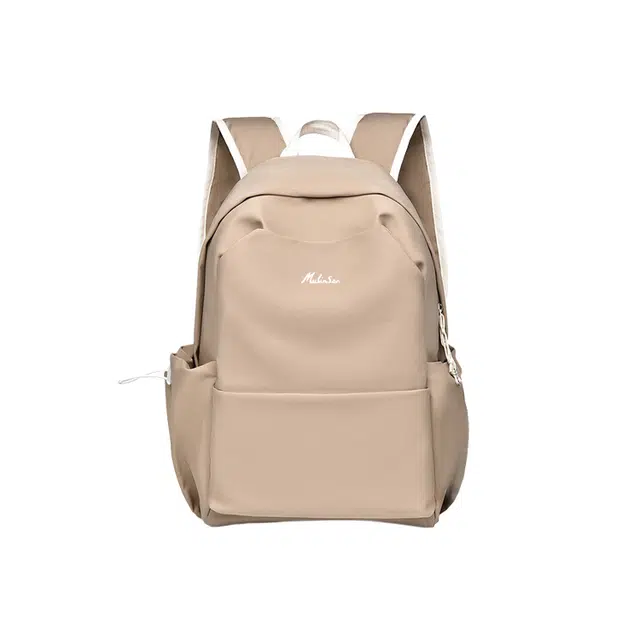 木林森 休闲简约拼色初高中大学生通勤多功能旅行电脑包 尼龙 双肩包书包背包 常规 男女同款情侣款 黑色/卡其色/灰色/蓝色/粉色